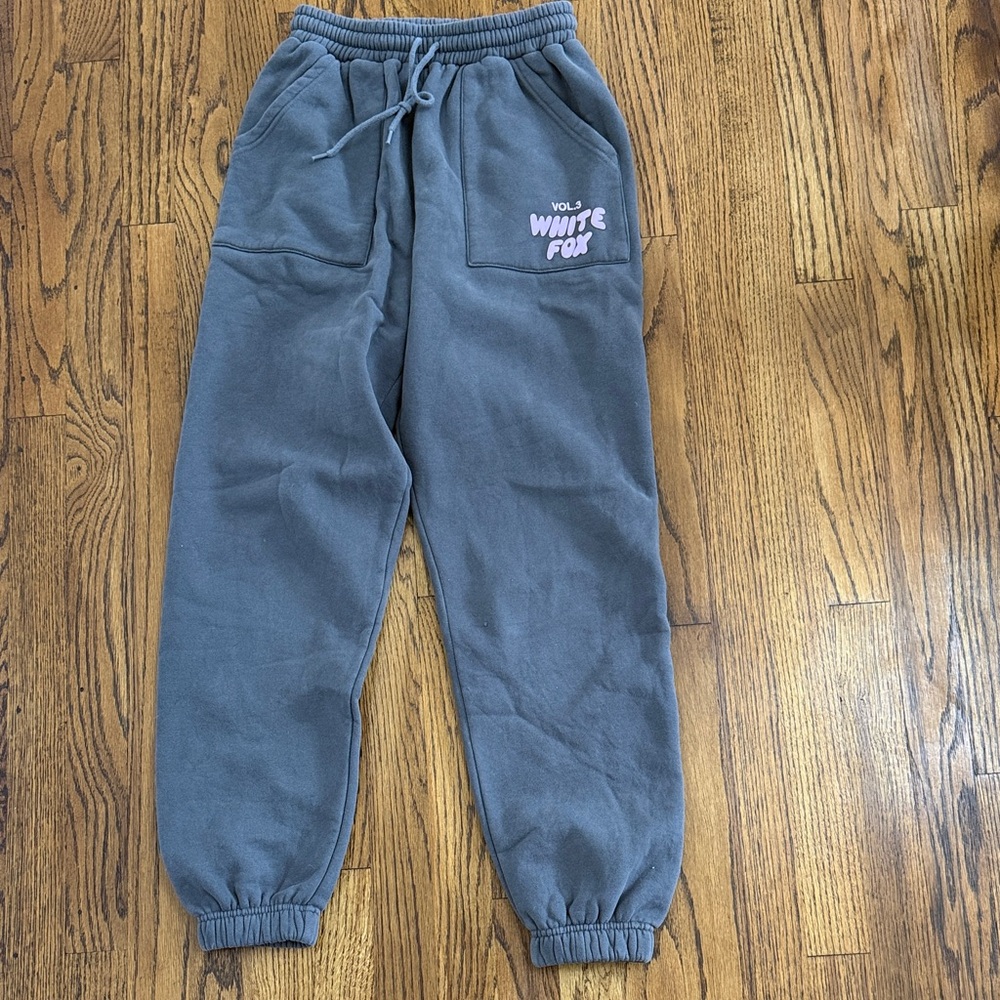 White Fox Gray Sweatpants